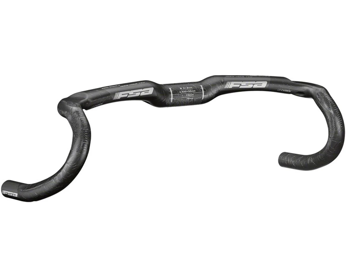 Full Speed Ahead K-Wing AGX Drop Handlebar (Black) (Carbon) (40cm)
